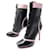 NEW CHRISTIAN LOUBOUTIN JS STYLE SHOES 37 BLACK LEATHER BOOTS BOOTS  ref.476828