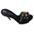 Dolce & Gabbana - UE /36 - Sandálias de tacão em pele envernizada preta Preto Couro envernizado  ref.477339