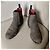 Autre Marque boots à élastique et Tweed Carmina - Paire unique fabriquée sur commande spéciale Rouge Blanc cassé Marron foncé - vue 2