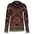 Tory Burch Tapestry Jacquard Sweater in Brown Print Wool  ref.477665