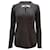 Suéter estilo túnica Mim de Tory Burch en acrílico negro jaspeado  ref.477682