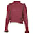 Philosophy Di Lorenzo Serafini Ruffle Cable-Knit Sweater in Pink Wool  ref.477702