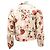 Maje Viflor Jeansjacke aus Baumwolle mit Blumendruck Python drucken - Ansicht 2