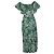 Vestido cruzado de algodón con estampado verde Florrie de Temperley London - vista 4