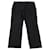 Vince Pleat Cropped Pants en Coton Noir  ref.477740