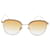 Linda Farrow7 Gafas de sol cuadradas Dorado Metal  ref.477752