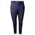 Autre Marque Racil Cropped Cigarette Trousers with Black Side Stripe in Navy Blue Wool  ref.477774