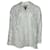 Iris & Ink Besticktes Button-Down-Hemd aus weißer Viskose Zellulosefaser  ref.477789