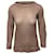 Burberry Crewneck Knit Sweater in Pink Wool Brown Cashmere  ref.477802