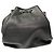 Borsa Michael Kors Frankie Mesh Bucket in Argento e Pelle Nera - vista 4