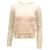 Alice + Olivia Knitted Hoodie in White Cotton  ref.477844