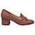 Gucci Horsebit Block Heel Loafer Pumps in Pink Leather  ref.477859