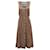 Vestido midi sin mangas con estampado floral en rayón marrón Yasmin de Faithfull The Brand Rayo Fibra de celulosa  ref.477904