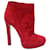 Alexander McQueen Ankle Boots in Red Suede  ref.477913