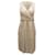Lela Rose Perlenverziertes Kleid aus cremefarbenem Polyester Weiß Roh  ref.477935