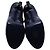 Stivaletti Yves Saint Laurent Tribute Platform in pelle di vitello blu navy - vista 6