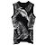 Top sin mangas de jacquard con estampado hawaiano en rayón negro de T by Alexander Wang - vista 5