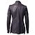 Chaqueta biker acolchada de cuero violeta Haider Ackermann - vista 2