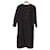 Christian Dior Long sleeve dress / M / wool / BLK / stripe Black  ref.478470