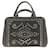 PRADA Canapa PM Hand Bag Stone Canvas Black Auth 28543 Cloth  ref.478666