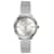 Versace Glamour-Mesh-Uhr Silber Metallisch Stahl Metall  ref.479535