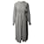 Ganni Rometty Georgette Kleid aus weißer Viskose Zellulosefaser  ref.479536