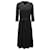 Robe portefeuille Kate Spade en laine noire côtelée  ref.479566