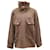 Autre Marque Lauren Ralph Lauren Veste entièrement zippée à col boutonné en laine marron  ref.479567