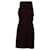 Halston Heritage Asymmetrical Halter Mini Dress in Burgundy Viscose Dark red Cellulose fibre  ref.479572