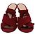 Gianvito Rossi Crissy Lace-Up Stiletto Sandal en Daim Bordeaux - vue 3
