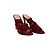Gianvito Rossi Crissy Lace-Up Stiletto Sandal en Daim Bordeaux - vue 5