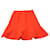 Falda midi con paneles de lana roja de Oscar De La Renta  ref.479622