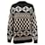 Alanui Aztec Print Sweater in Black Wool  ref.479643