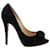 Christian Louboutin Madame Butterfly Pumps in Black Crepe Satin  ref.479663