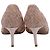 Escarpines de punta fina de encaje Valentino en nylon nude Castaño Carne - vista 3