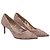 Escarpines de punta fina de encaje Valentino en nylon nude Castaño Carne - vista 4