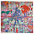 Sciarpa Hermès "Animapolis" color lavanda Multicolore Seta  ref.480180