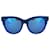 Autre Marque McQ Alexander McQueen Sonnenbrille mit rundem Gestell Blau Acetat Zellulosefaser  ref.480349