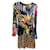 Hermoso vestido de Roberto Cavalli Multicolor Seda  ref.480639