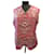 Hermès Strickwaren Pink Grau Seide  ref.481219