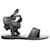 Autre Marque Alvaro Aroa Sandalen Schwarz Leder  ref.481297