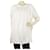 See by Chloé Veja por Chloe White Cotton w. Blusa tamanho grande túnica com pregas pequenas 38 Branco Algodão  ref.481350
