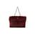 Chanel Burgundy Lapin Rabbit Fur CC Chain Tote Bag Leather  ref.481734
