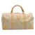 Céline CELINE Macadam Canvas Boston Bag PVC Leather Beige Auth 28349  ref.482540