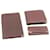 CARTIER Key Case Wallet Leather 3Set Bordeaux Auth ti592  ref.482549