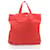 PRADA Tessuto Robot Tote Bag Nylon Red Auth ar6251 Rouge  ref.482570