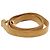 LOUIS VUITTON Schulterriemen Leder Beige LV Auth hk278 - Ansicht 2