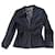 Giacca aderente Jean Paul Gaultier grigio blu seta cotone lino Grigio antracite