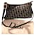 Christian Dior Handtaschen Schwarz Weiß Tuch  ref.483536