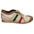 Dolce & Gabbana Tênis Itália Branco Vermelho Verde Couro  ref.483539